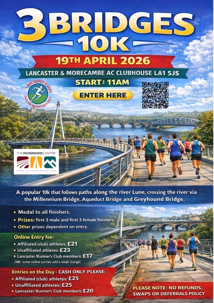 3 Bridges 10K poster