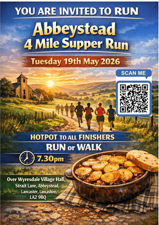 Abbeystead 4 Mile Supper Run poster