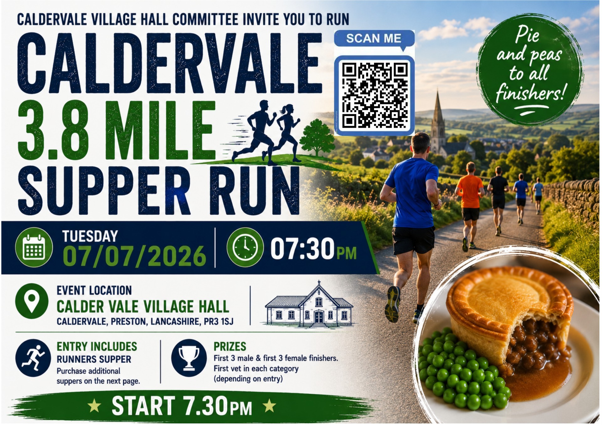 Calder Vale 3.8 Mile Supper Run poster