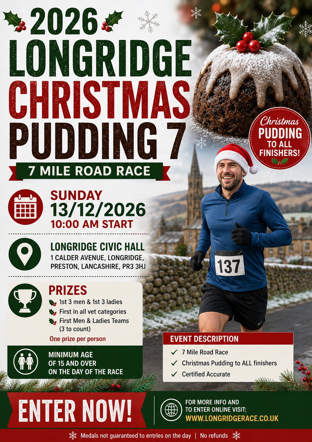 Longridge Christmas Pudding 7 poster