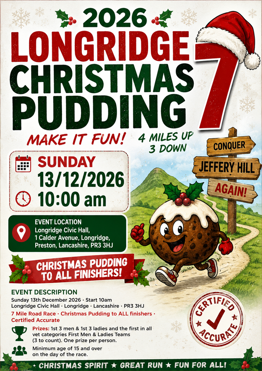 Longridge Christmas Pudding 7 poster