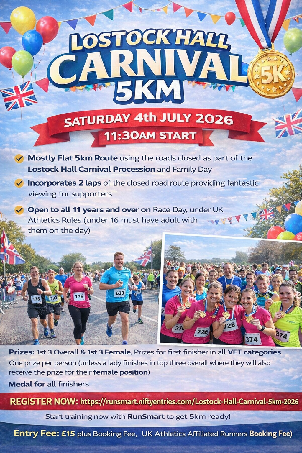 Lostock Hall Carnival 5K poster
