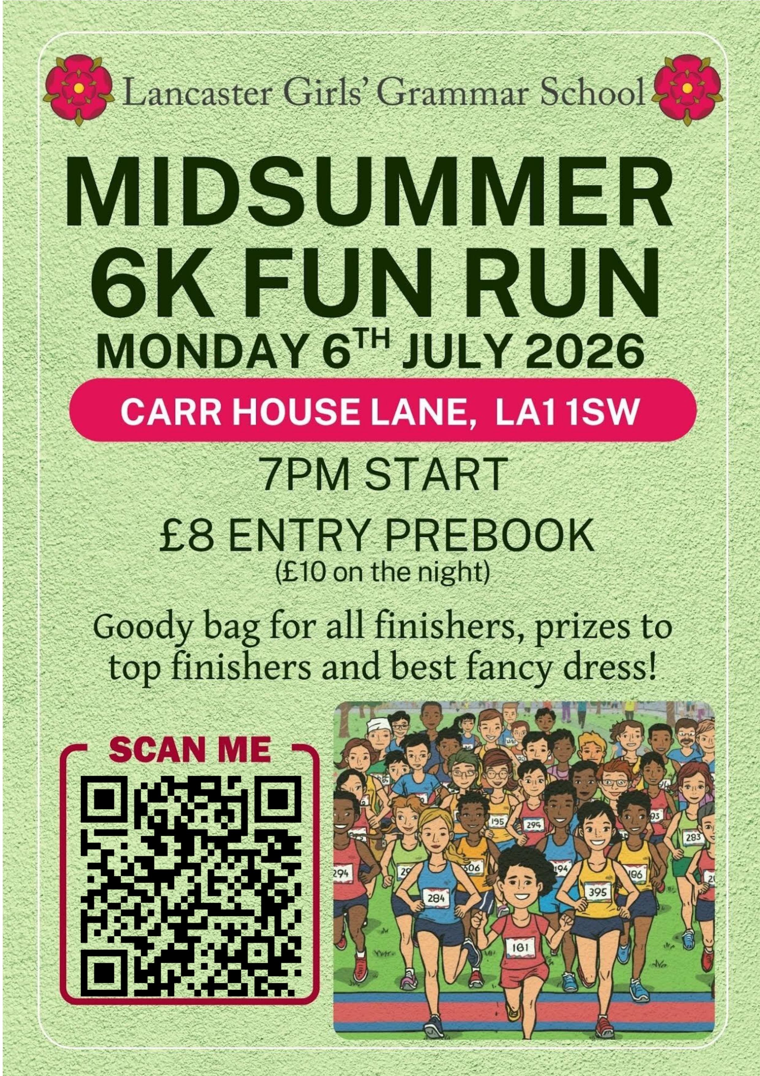 Midsummer 6K Fun Run poster