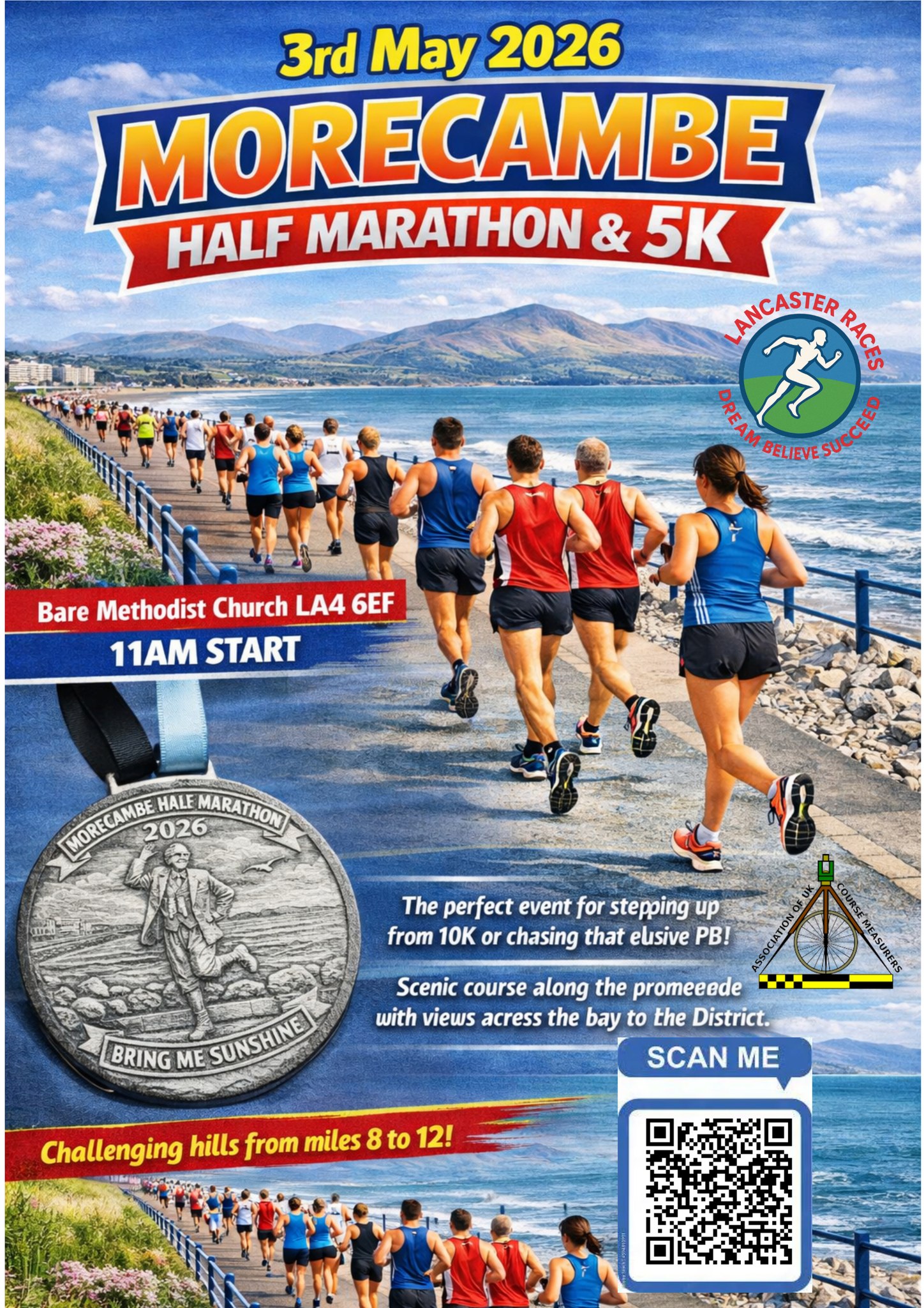 Morecambe Half Marathon poster